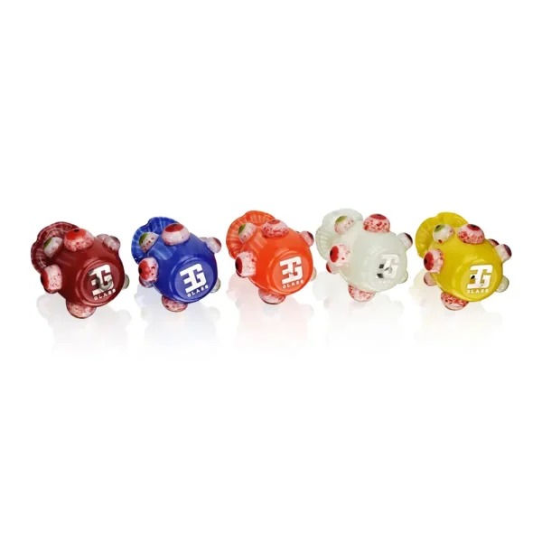 Glass Jar Bongs Borosilicate Glass 2.8Inch Monster Eyeballs (1) EG Monster Eyeballs Glass Jar