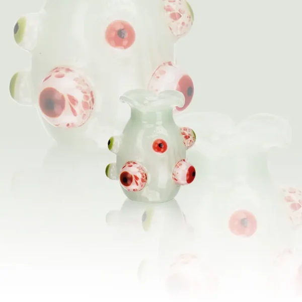 Glass Jar Bongs Borosilicate Glass 2.8Inch Monster Eyeballs (11) EG Monster Eyeballs Glass Jar