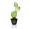 Hand Pipe Bonsai Series Trans Prickly Pear Pot Glass 6.5inch