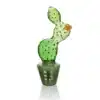 Hand Pipe Bonsai Series Trans Prickly Pear Pot Glass 6.5inch