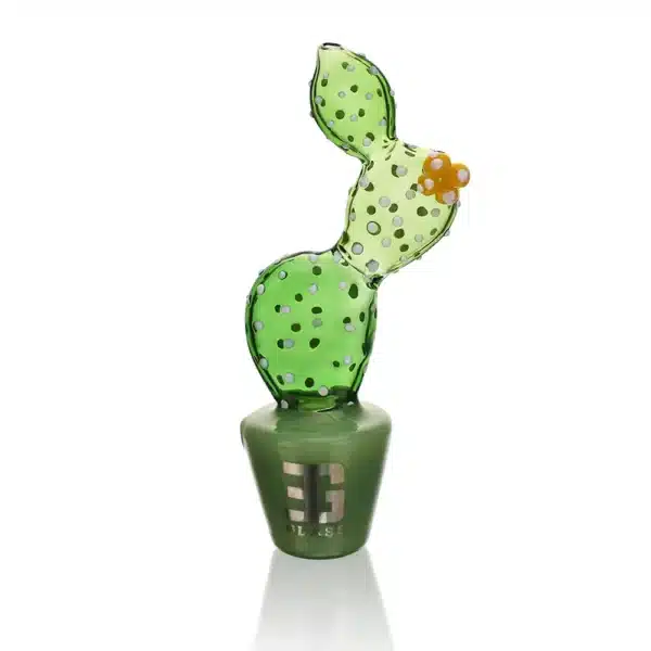 Hand Pipe Bonsai Series Trans Prickly Pear Pot Glass 6.5inch