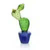 Hand Pipe Bonsai Series Trans Prickly Pear Pot Glass 6.5inch