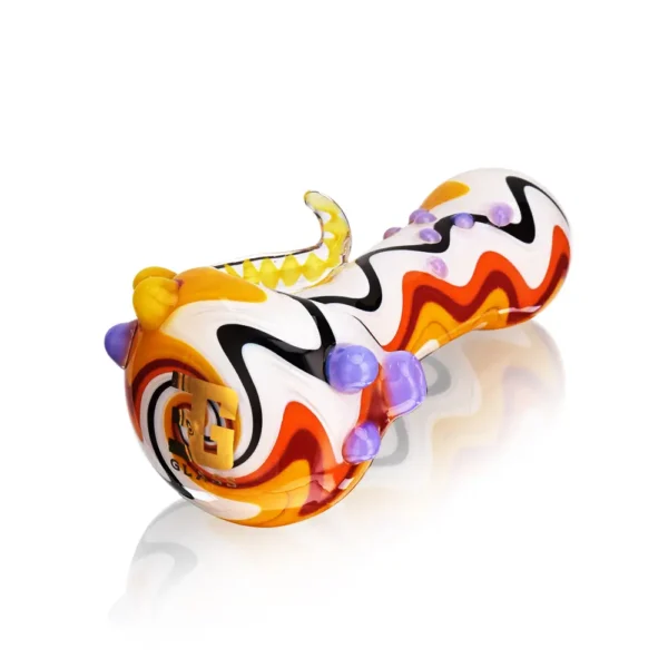 Hand Pipe Borosilicate Glass EGH02 4.13Inch Twisted Horn