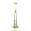 Straight Tube Bongs Borosilicate Glass 18 In Inline Perc
