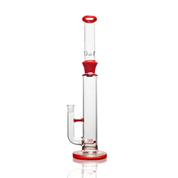 Straight Tube Bongs Borosilicate Glass 18 In Inline Perc