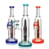 Straight Tube Bongs EG-35 Wig Wag Bullet Tube Glass 11.5 in