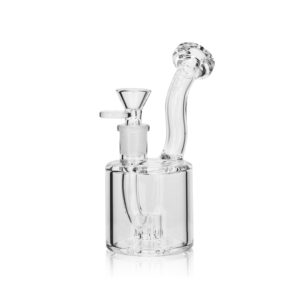 Cachimbo de água com borbulhador em vidro transparente