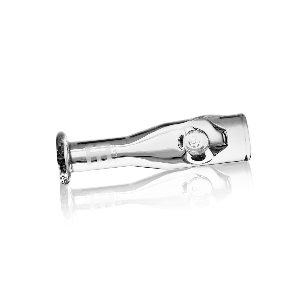 Cachimbo de mão em vidro transparente