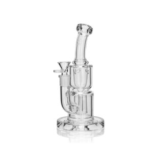 Clear Glass Percolator Bong Water Pipe
