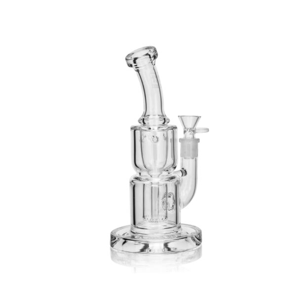 Pipa de agua de vidrio transparente Percolator Bong