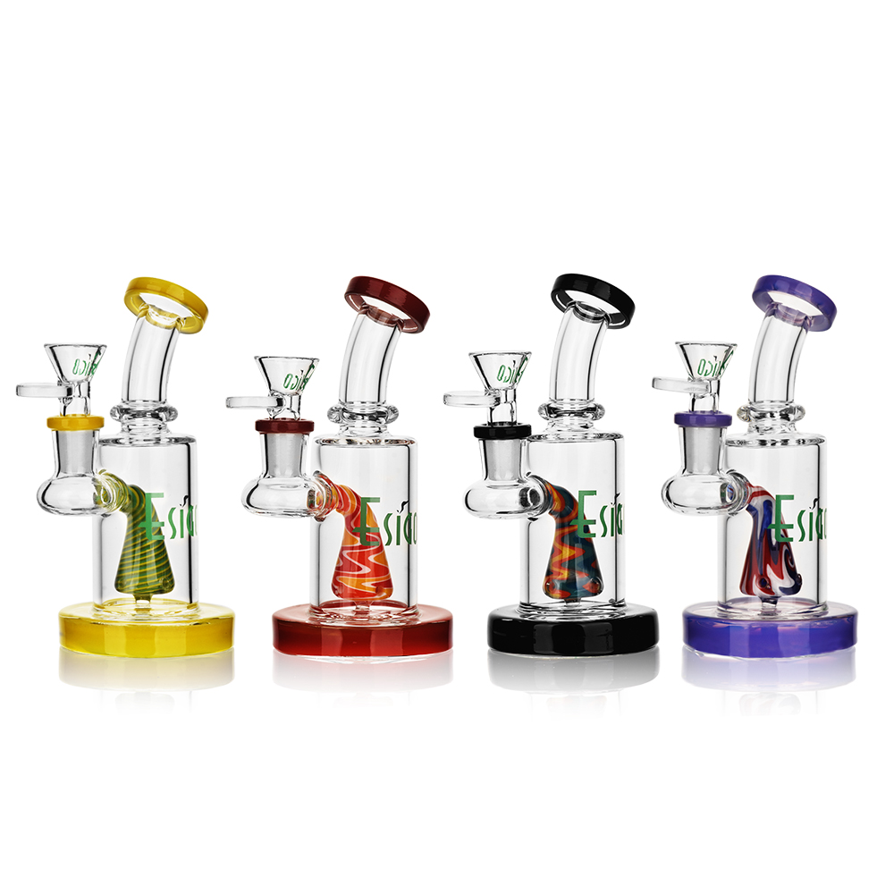 Cachimbo de água com base de vidro colorido
