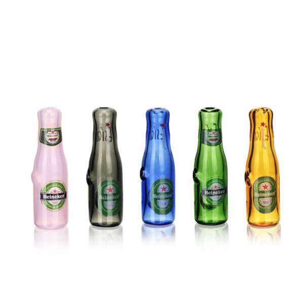 Bunte Glasflasche Handpfeife