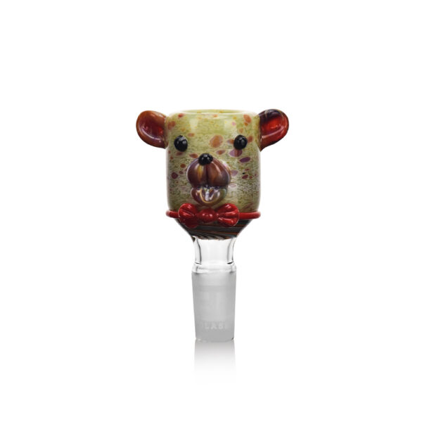 Cute Bear Glass Bong Bowl Piece