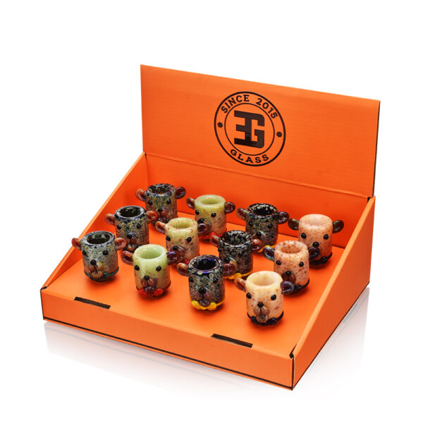 Cute Bear Glass Bong Bowl Piece
